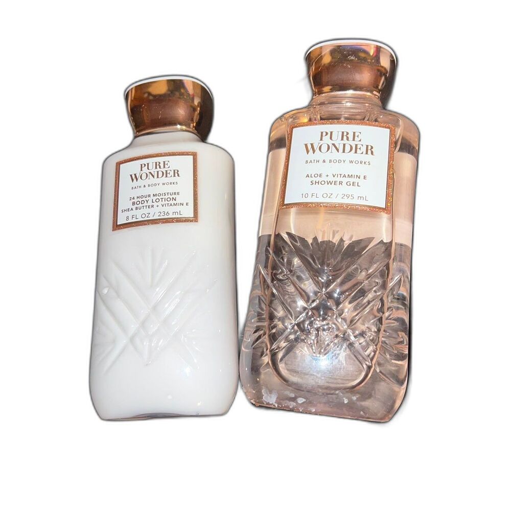 NEW Bath and Body Works Pure Wonder Body Lotion & Shower Gel Set